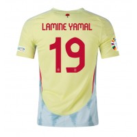 Maglie da calcio Spagna Lamine Yamal #19 Seconda Maglia Europei 2024 Manica Corta